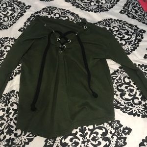 Olive green sweatshirt